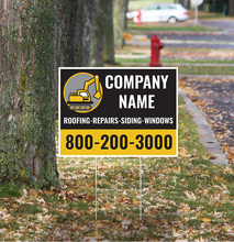Small Business Icon Lawn Signs Pack | Double Sided | Includes H-stakes