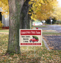 Holiday Lights, Christmas Trees  Pre Designed Yard Signs | 24"W x 18"H, Double Sided, UV Printed | Choose Quantity | Comes with 6"W x 24"H Metal H-Stakes (Copy)