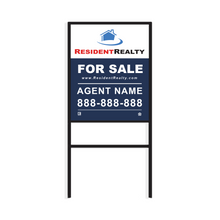 Resident Realty H-Frame | 24"W x 30"H Aluminum Panel | Choose Your Design & Update Name/Phone [2022]