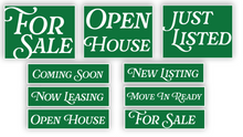 Real Estate Combo Sign Pack | Coroplast Double Sided