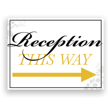 Mix and Match Wedding Wayfinding Yard Signs | 24"W x 18"H, Double Sided, UV Printed | Choose Signs Only or Sign with 6"W x 24"H Metal H-Stakes