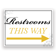 Mix and Match Wedding Wayfinding Yard Signs | 24"W x 18"H, Double Sided, UV Printed | Choose Signs Only or Sign with 6"W x 24"H Metal H-Stakes