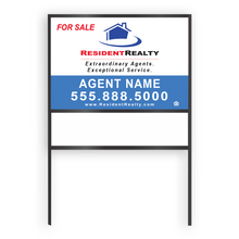 Resident Realty Commercial Sign (Large) | 48"W x 36"H Aluminum Panel (040"), Double Sided | Horizontal [Only Available for Local Delivery or Pick Up] 2022