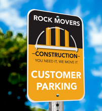 Reflective Metal Parking Sign | 12"W x 18"H (080 Aluminum) | Direct Print, Single Sided (4/0) | Rounded Corners & Top/Bottom Mounting Holes